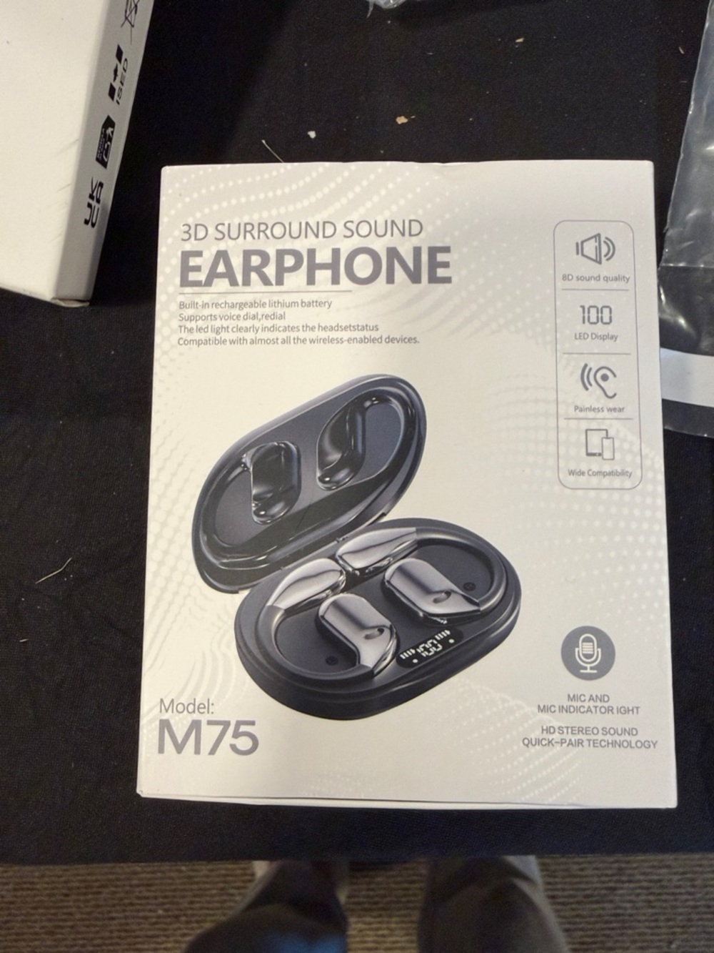 M75 Wireless Earphones - Black